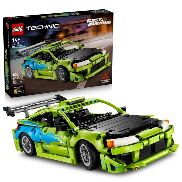 LEGO Technic Fast and Furious Mitsubishi Eclipse Car - Building Set for Teens, Ages 14+ - Collectible Model Car Kit for Fans - Detailed Features - Gift for Birthdays - 42229 - Walmart.com