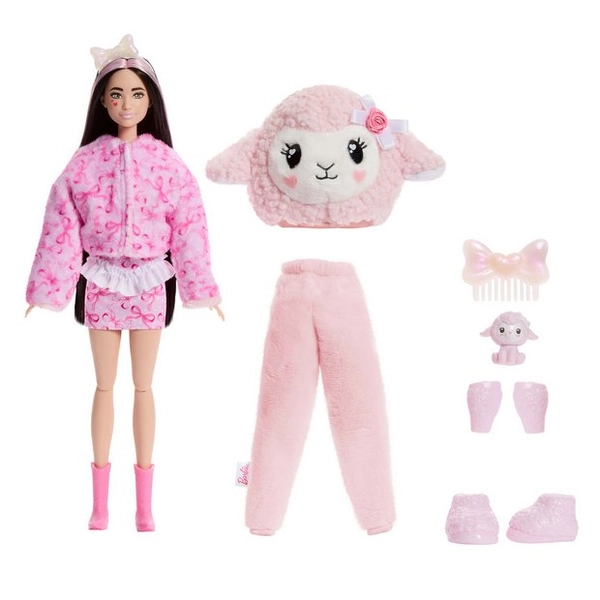 Buy Barbie Reveal Cutie Reveal 13 inch Doll with Sweet Bows Pink Lamb | Dolls | Argos