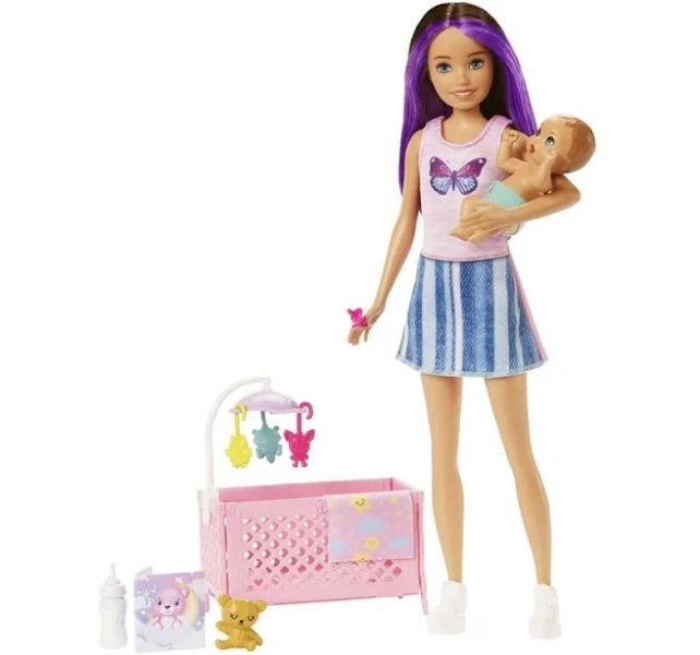 Barbie Skipper Babysitters Inc. Doll Sleepy Baby Playset