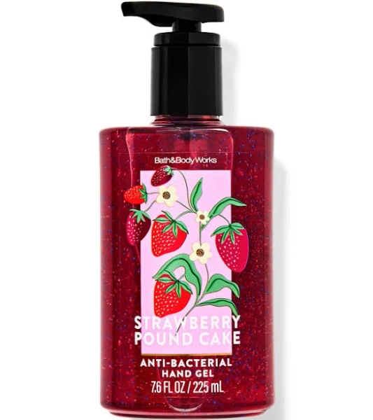 Bath & Body Works Strawberry Pound Cake Hand Sanitizer with Pump