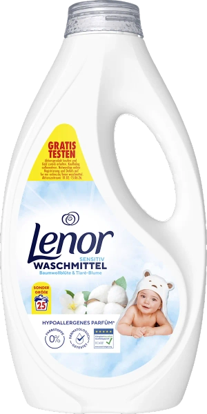 Vollwaschmittel flüssig sensitiv, 25 Wl