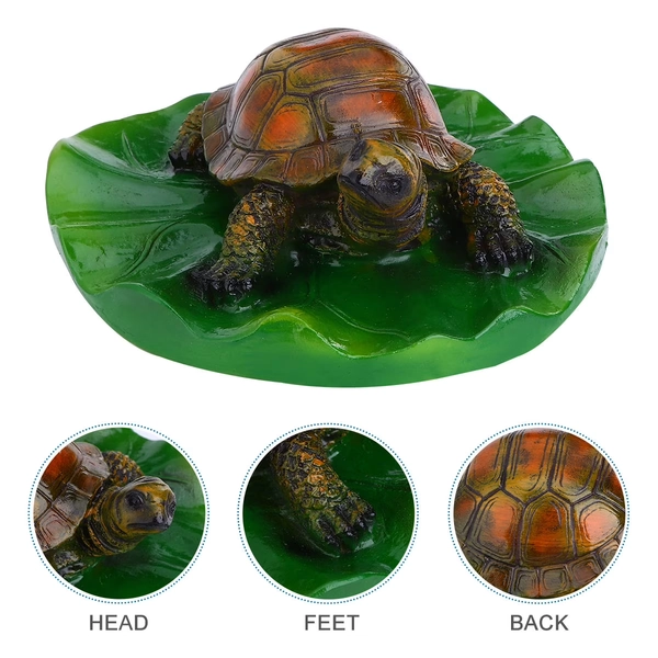 Raindrops  Turtle Ornament Floating Feature Realistic Decorations Brown - Walmart.com