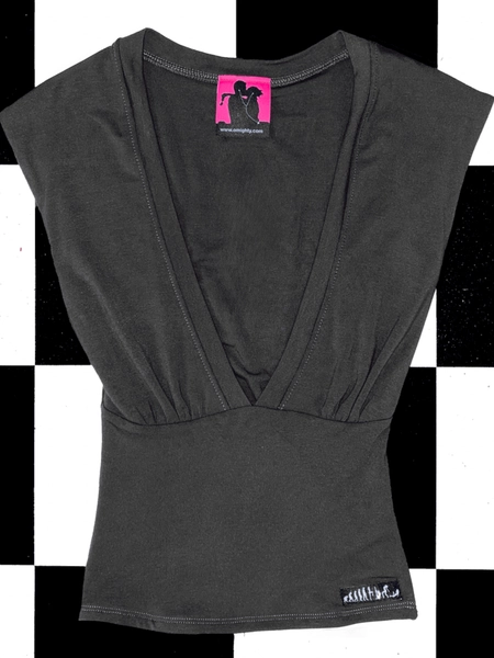 SWEET LORD O'MIGHTY! V NECK IN SMOKE