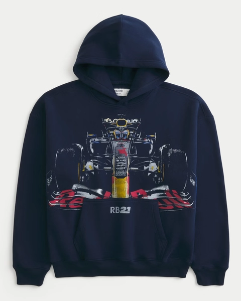 Boxy Oracle Red Bull Racing Graphic Hoodie