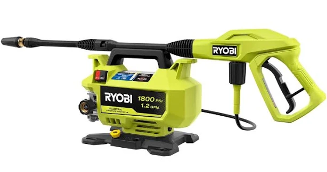 Ryobi 1800 PSI 1.2 GPM Cold Water Corded Electric Pressure Washer