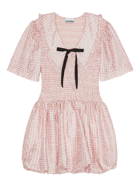 GANNI robe courte à volants | 40