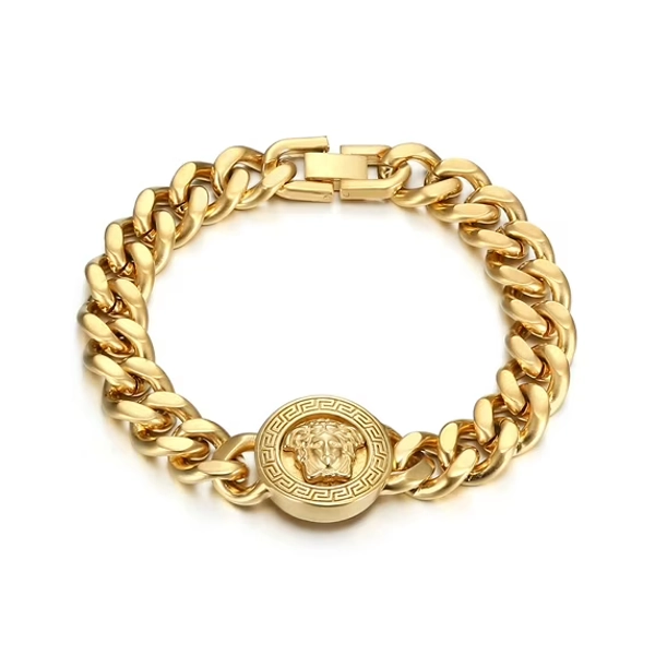 Radetop 10.6 Inch Stainless Steel Bracelet Hip Hop Jewelry for Men Boys