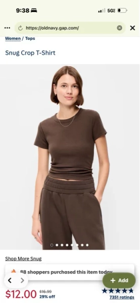 Snug Crop T-Shirt