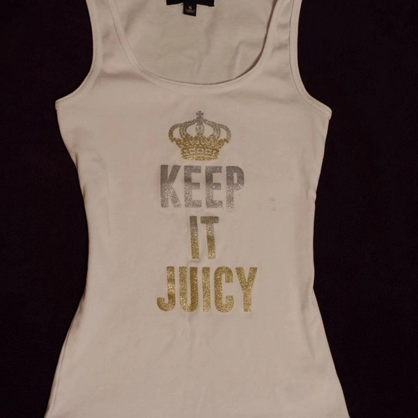 Vintage 2000s y2k Juicy Couture white tank top...