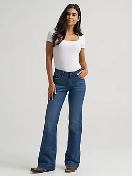 Women's Wrangler Retro® Mae Trouser Jean | Women's JEANS | Wrangler®