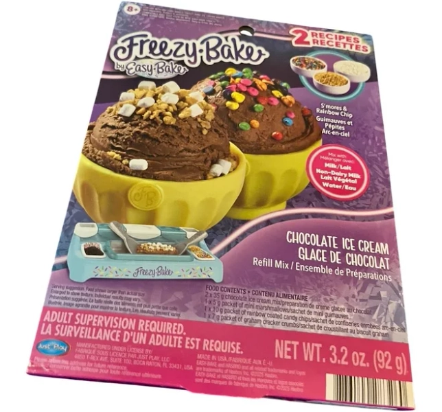 Freezy Bake By Easy Bake Chocolate Ice Cream Refill Mix Sealed