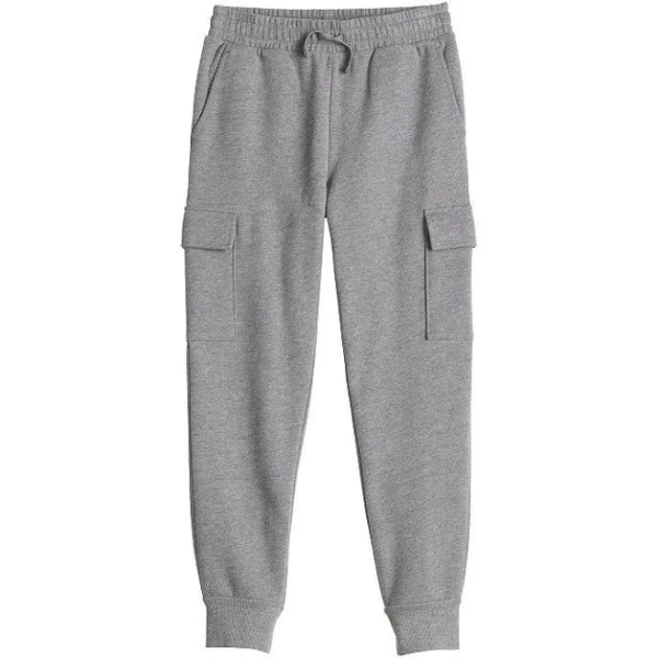 Boys 8-20 Tek Gear Ultra Soft Fleece Cargo Joggers in Regular & Husky, Boy's, Size: Medium(10-12), Light Gray Heather