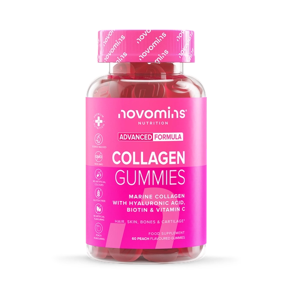 Novomins Collagen Peach Flavoured 60 Gummies