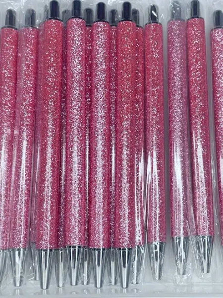 NON-BEADABLE METAL GLITTER PEN #14 PINK (1ct)