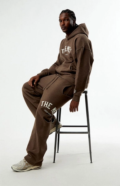 x Pacsun Brown Academy Baggy Sweatpants