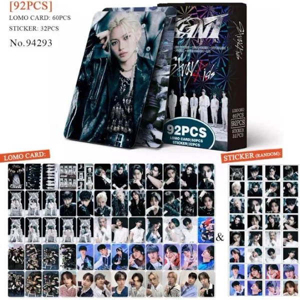 SKZOO 92 pieces STRAY KIDS mini cards for fan meetings, celebrity merchandise, collectible photos,