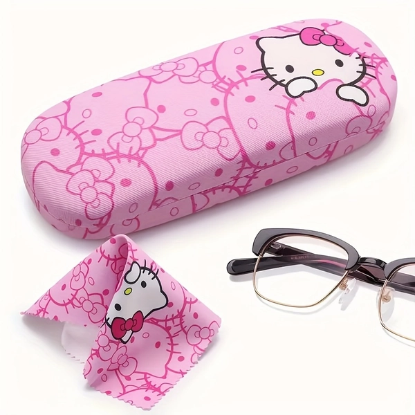 1pc   pink   womens eyeglass case cute cat - Temu
