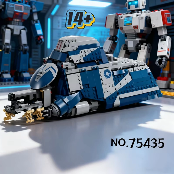 976pcs Movie Battle Separatist MTT 75435 Modification Space War Military SpaceShip Building Blocks Toys Birthday Christmas Gift - AliExpress 