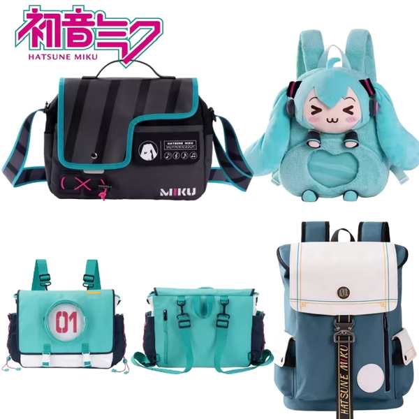 Hatsune Miku 3D Chest Bag Miku Single-shoulder Crossbody Bag Magnetic Clasp Plush Backpack Large-capacity Knapsack Festival Gift - AliExpress 26