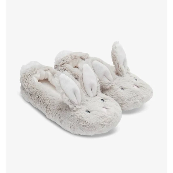 The Little White Company Girls' Bonnie Bunny Slippers