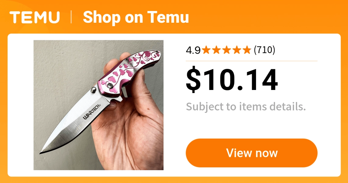 7 hearts engraved   knife 3 steel blade edc - Temu