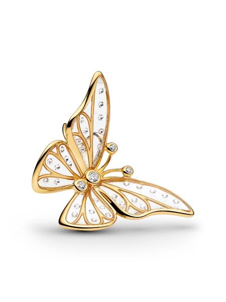 Oversized Butterfly Openwork Charm