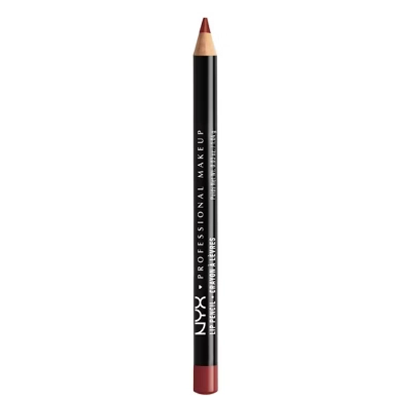 NYX Professional Makeup Long-Lasting Slim Lip Pencil - Auburn - 0.03oz
