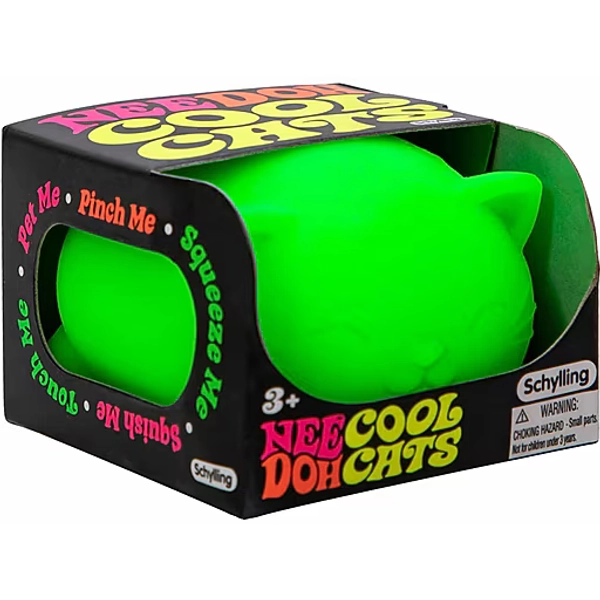 Schylling NeeDoh Cool Cats Stress Ball, Assorted Colors (CCND)