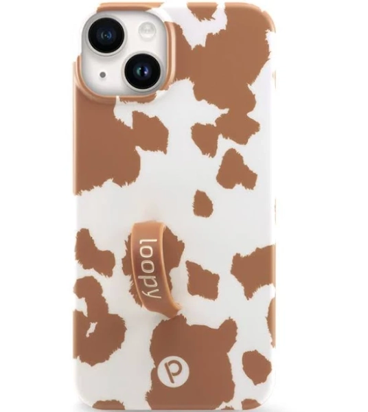 Loopy Cases Brown Cow Print Apple / iPhone Pro