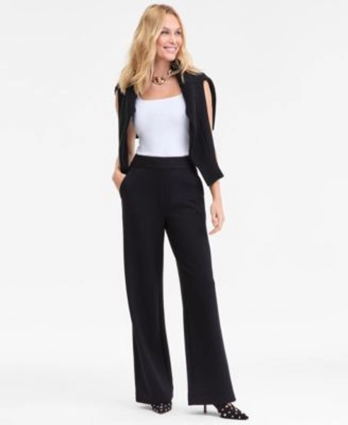 Women's High-Rise Wide-Leg Pants, Macy's Exclusive 