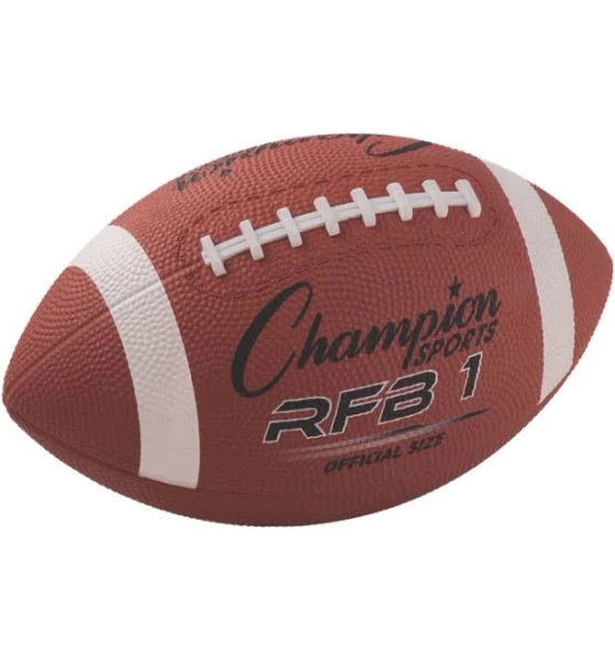 Champion Sports Official Size Rubber Football