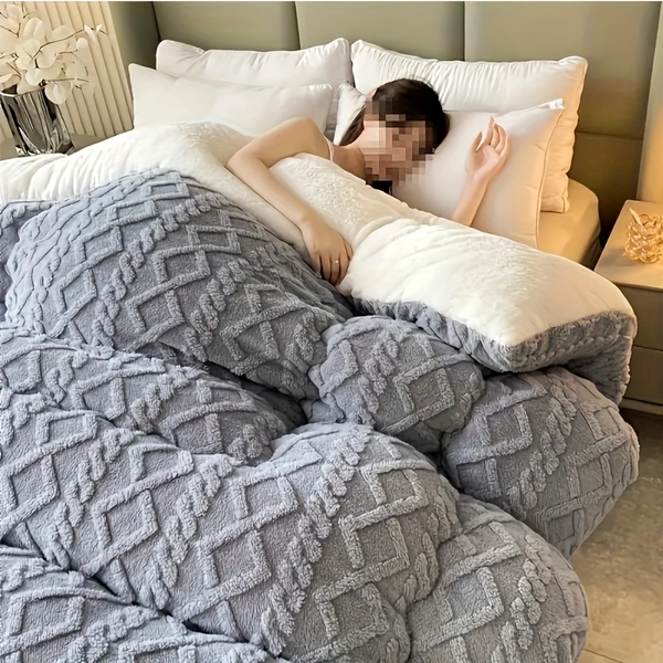 [Luxurious Taffeta Comforter] Soft, Thick, And Warm Taffeta Comforter - Luxurious For All Seasons - Machine Washable, Perfect For Bedroom, Guest Room, And Hotel Use
