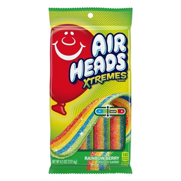 Airheads Extremes Rainbow Berry Sour Chewy Candy - 4.5oz