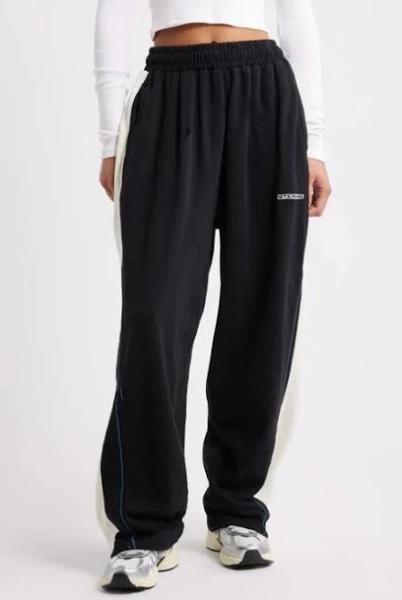 Iets Frans Harri Paneled Baggy Cotton Fleece Sweatpants