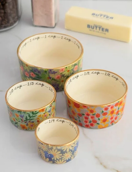 Natural Life Ceramic Nesting Measuring Cups