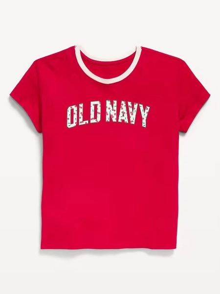 Short-Sleeve Logo-Graphic T-Shirt for Girls