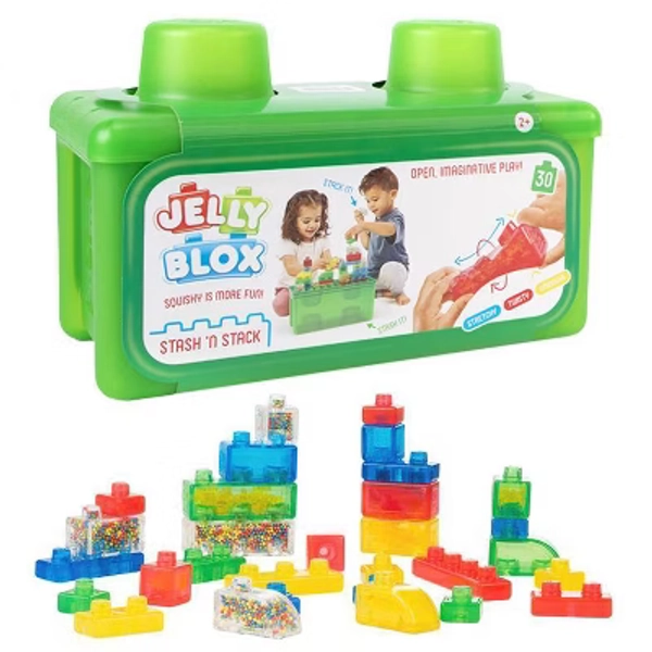 Jelly Blox 2-in-1 Stash & Stack Storage Case