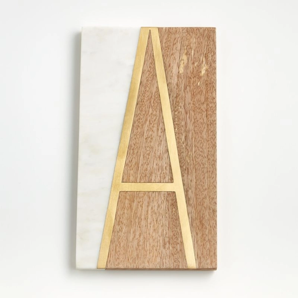 “M” Monogrammed Serving Board