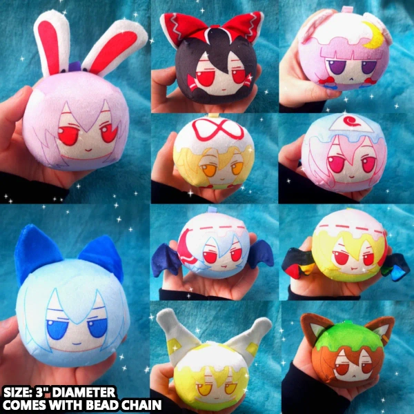 Project Touhou Fumo Plushie Manjuu Keychains / Charms