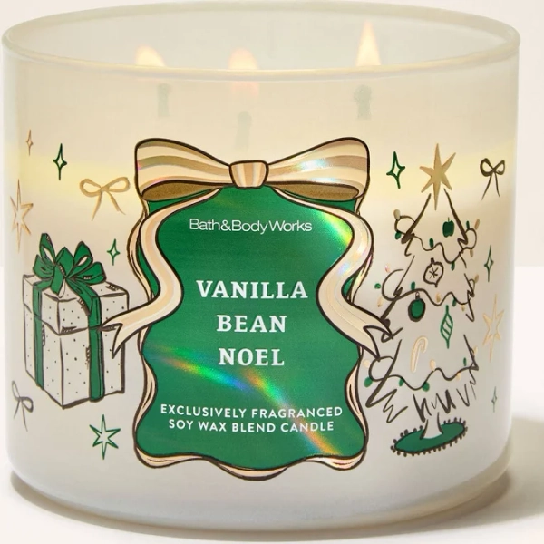 Bath & Body Works Vanilla Bean Noel 3-Wick Candle