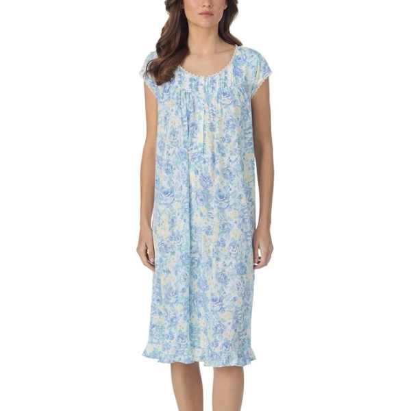 Eileen West Women's Cap-Sleeve Waltz Nightgown