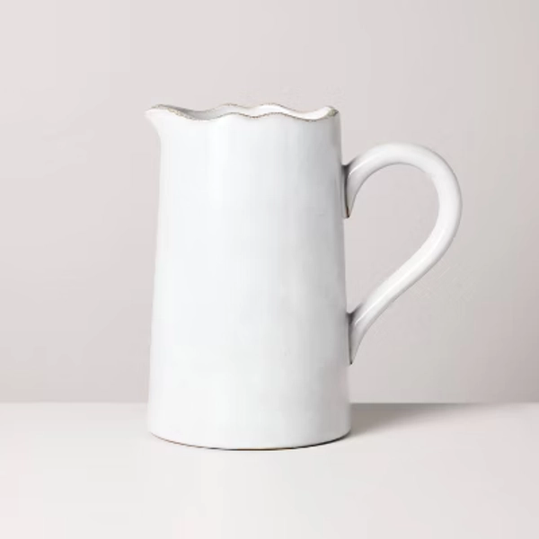 Carved Edge Pitcher Cream - Hearth & Hand™ with Magnolia