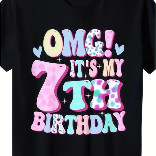 Girls clothes 7 8 years Girls clothes 5 to 6 years Kids OMG It'S My 8th Birthday Girls Gifts Eight 8 Year Old Bday T-Shirt