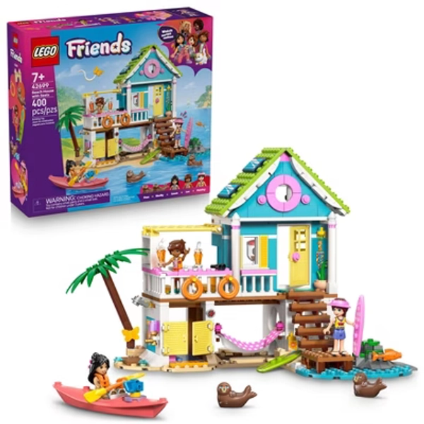 LEGO Friends Beach House with Seals Kids Toy 42699