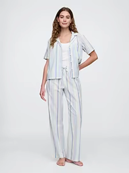 Print Poplin PJ Pants | Gap Factory