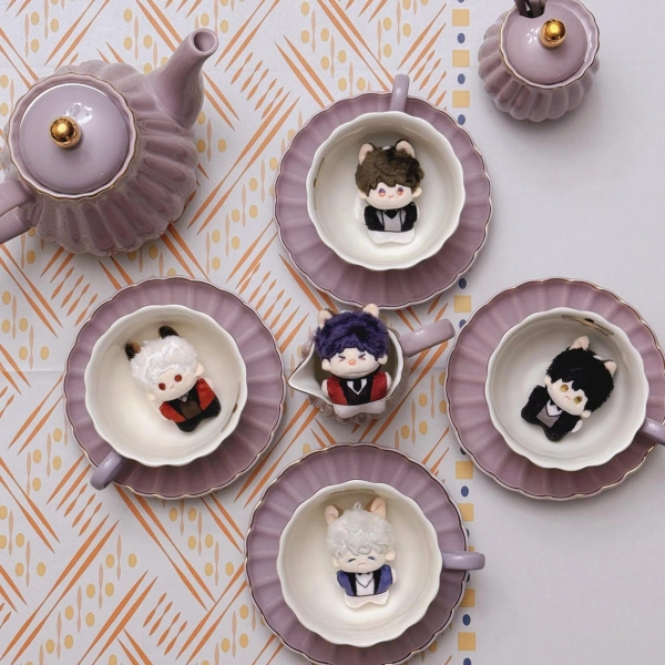 Love and Deepspace 5cm Mini Chibi Plush Doll  Keychain with Free Bonus Photocard [In stock] Xavier, Zayne, Rafayel, Sylus, Caleb