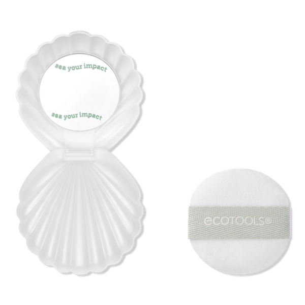 Sea Gems Pearl Powder Puff + Travel Case