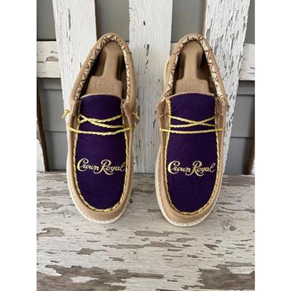Custom Purple Original Crown Royal Hey Dude Shoe - Men's