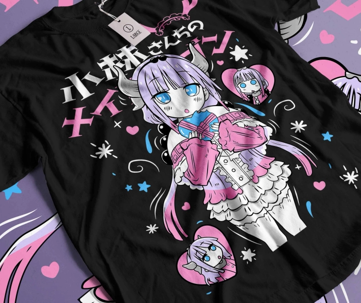 Unisex Heavy Cotton Tee Miss Kobayashi's Dragon Maid, Cosplay, Anime, Manga, Adult T-Shirt