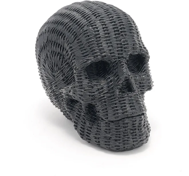 Home Reflections 5.5 Wicker ResinSkull Decor